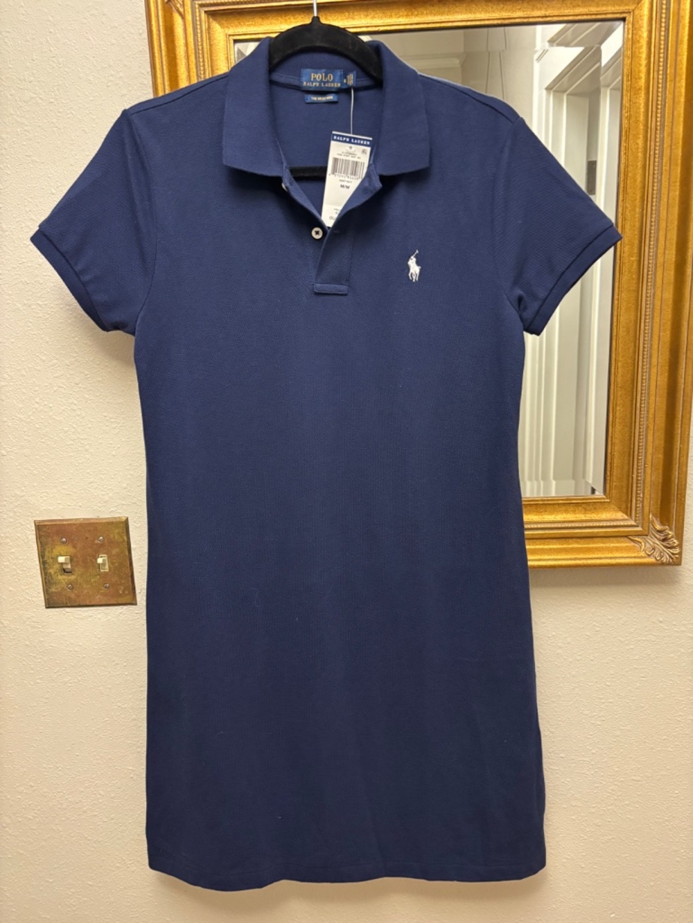 Ralph Lauren The Mesh Navy Blue Mini Polo Dress